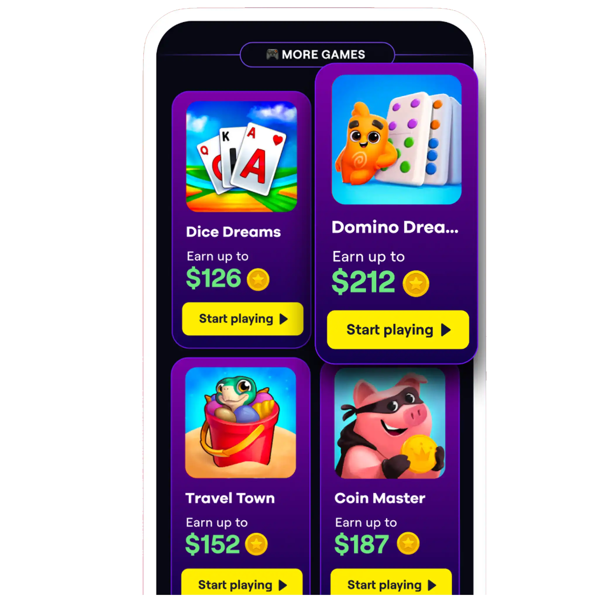 Example Playful Rewards member profile and balance
